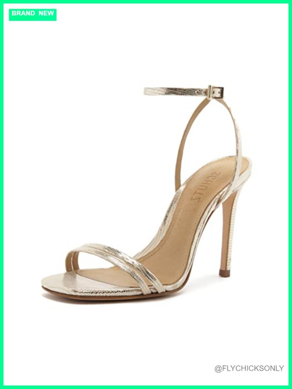 Lizard Print Leather Heeled Sandals Asymmetrical Ankle Strap Stiletto